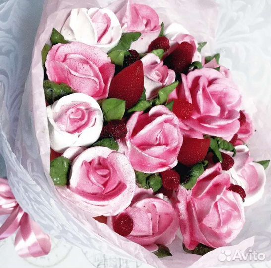 Съедобный букет роз