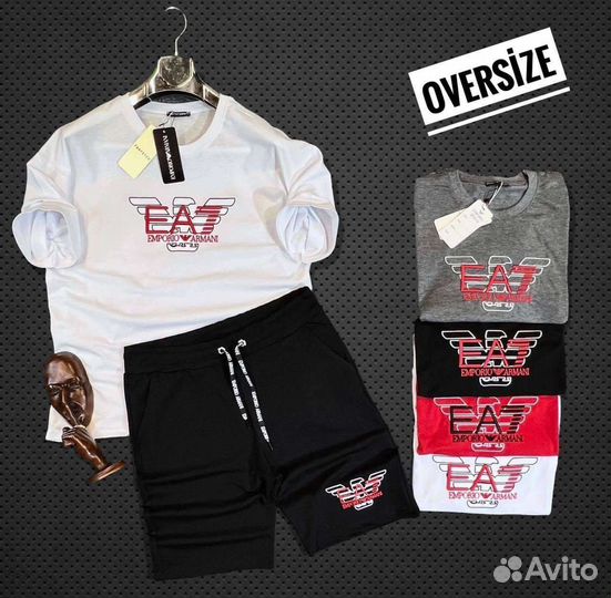 Emporio Armani костюм шорты и футболка