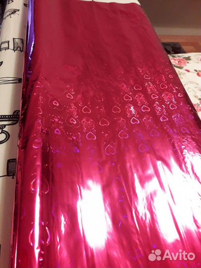 Упаковочная бумага сердечки