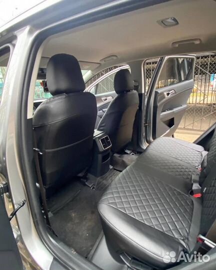 Чехлы из алькантары Ромб на Lancer 10 от Автопилот