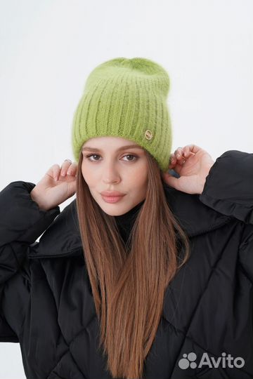 Шапка женская Зимняя Вязаная из Ангоры