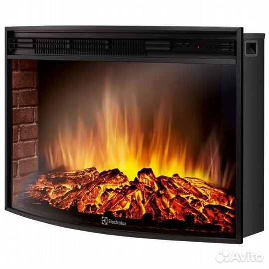 Электрокамин с широким очагом 2D Electrolux EFP/P-3320RLS с порталом Firelight Antico 30 серый