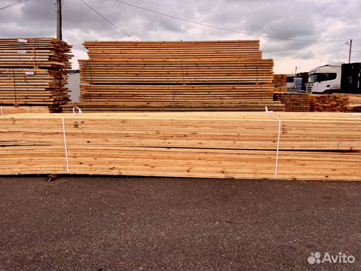 Доска обрезная 40х150х6000мм