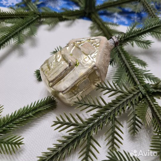 Елочная игрушка СССР домик избушка