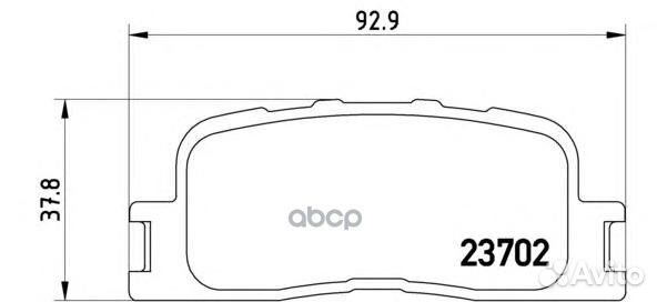 Колодки тормозные дисковые зад P83088 Brembo