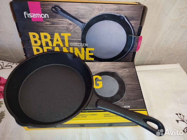 Чугунная сковорода fissman