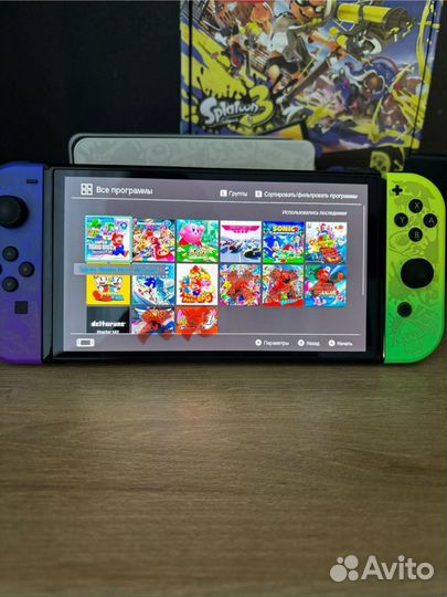 Nintendo Switch oled splatoon 3 прошитая