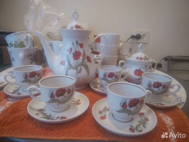 Сервиз Маки. Минский фарфоровый завод