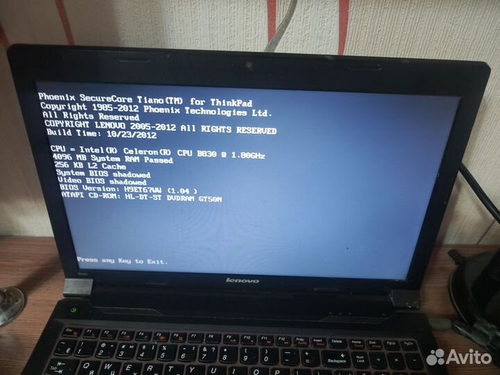 Ноутбук lenovo