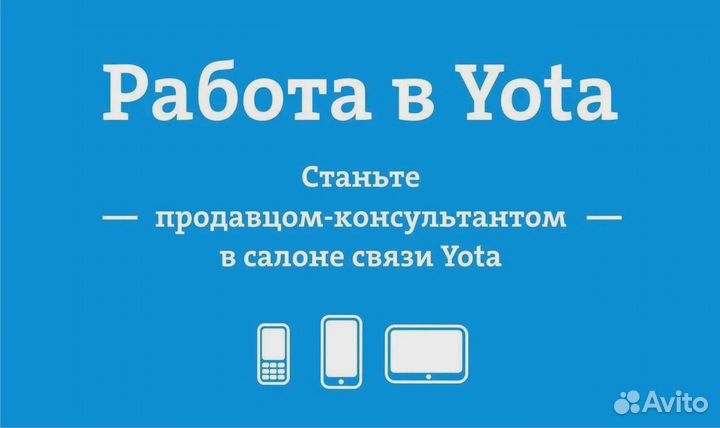 Продавец - консультант Yota ТЦ Муравей