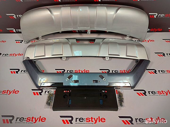 Накладки на бампера X-Trail 32 Перед + Зад