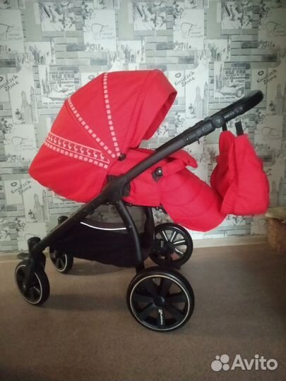 Коляска hoordi 3 в 1 (цвет красный) Торг