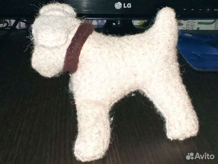 Игрушечная собачка (ручная работа)