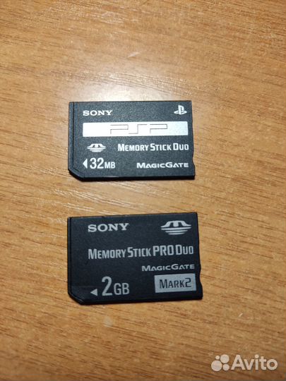 Карты памяти Sony memory stick