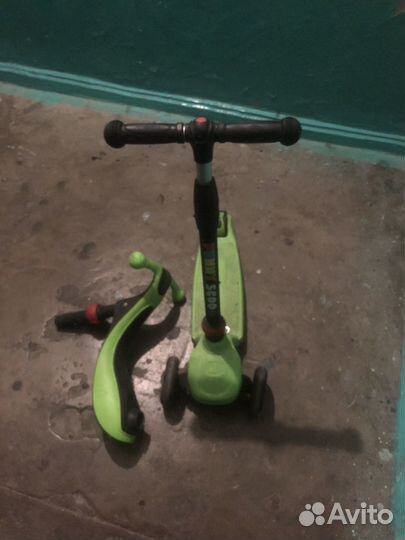 Самокат детский трехколесный бу
