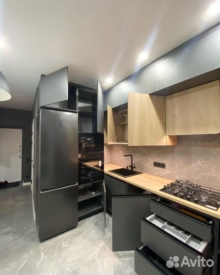 Кухня в минималистичном стиле угловая