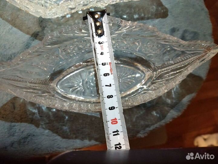 Хрустальные конфетницы-салатники СССР 2 шт