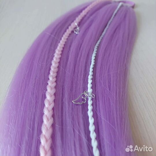 Хвост волосы на резинке