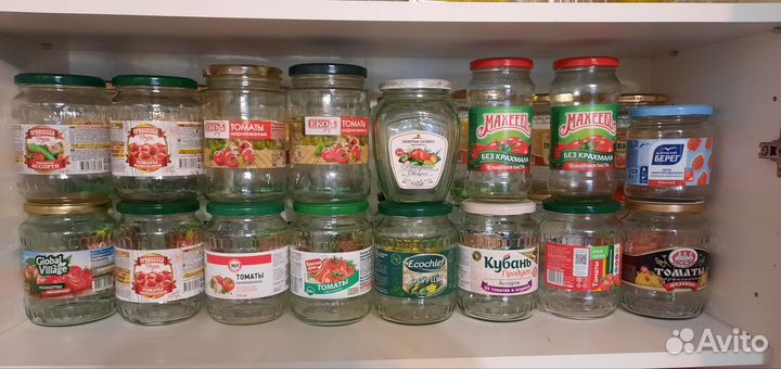 Банки стеклянные и пластиковые