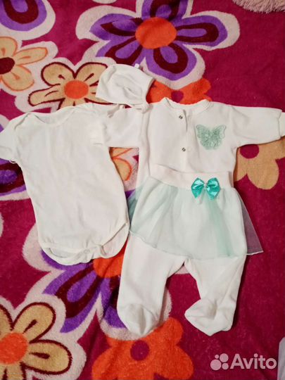 Костюм на выписку для девочки