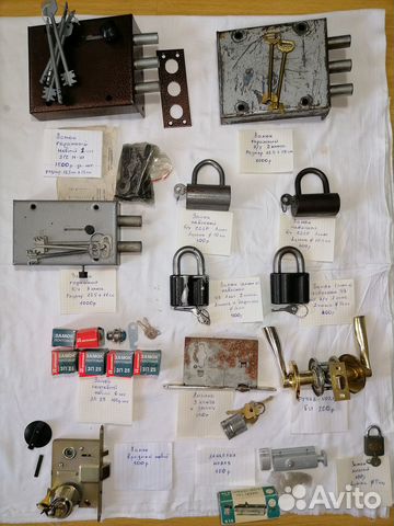 Замок дверной врезной, ручка дверная, защелка