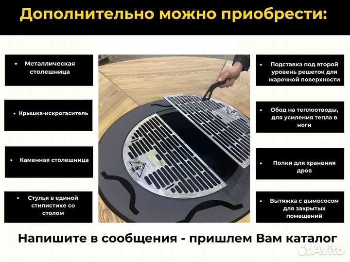 Модульные барбекю гриль столы для кафе