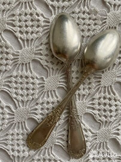 Мельхиоровые чайные ложки 50-е гг СССР 4 шт