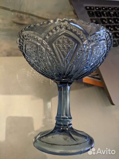 Ваза конфетница на ножке СССР