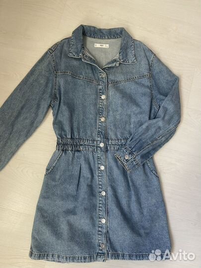 Джинсовое платье mango L
