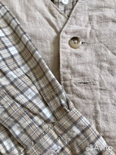 Льняной костюм на 1 год мальчикам H&M