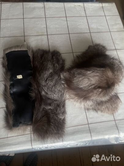 Шапка меховая и воротник