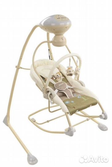 Детские электронные качели шезлонг