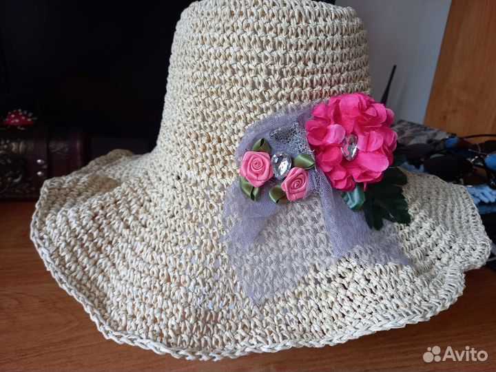 Шляпа из рафии Летняя