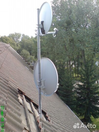 Монтаж, настройка спутниковых и эфирных антенн