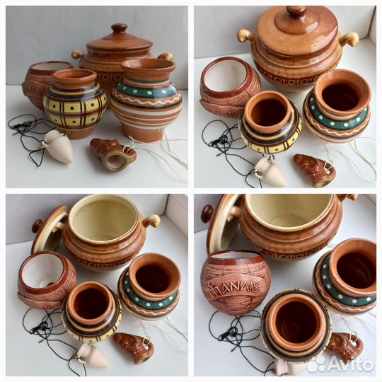 Красивая керамическая посуда, б/у, и новая