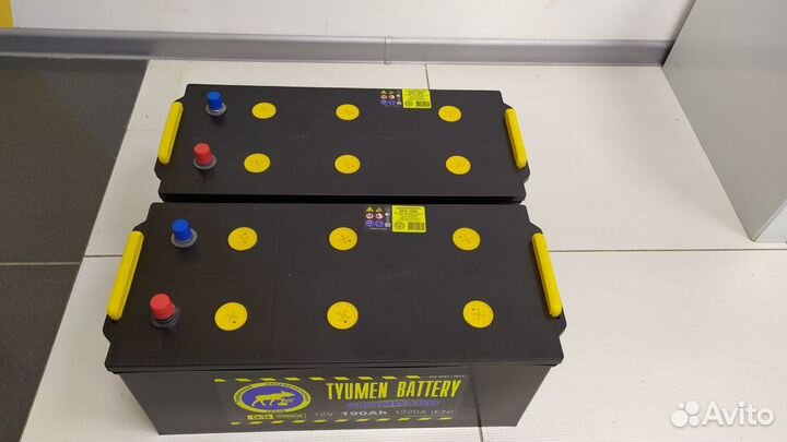 Комплект аккумуляторов 190Ah Тюмень 1320А конус