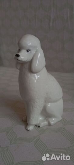 Статуэтка пудель фарфор лфз
