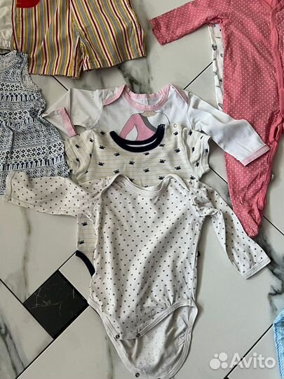 Вещи пакетом на девочку 74 80