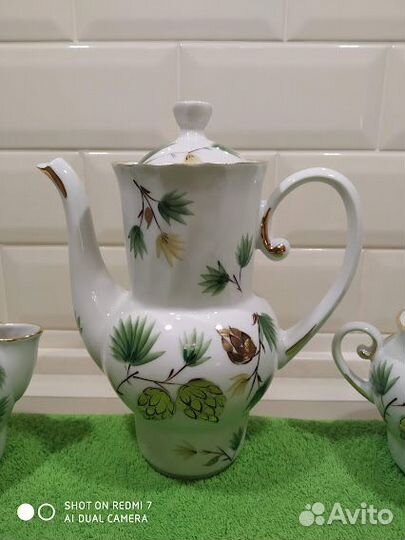 Сервиз из костяного фарфора кофейный СССР