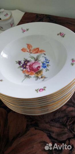 Предметы из сервиза Мейсенский Букет,Чехословакия