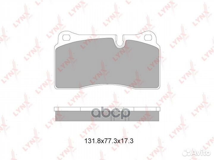 Колодки тормозные дисковые перед bd5004 LYN