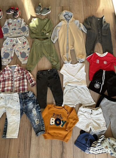 Пакет вещей и обуви для мальчика 80 86