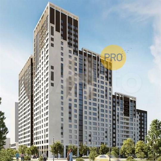 2-к. квартира, 59,6 м², 2/25 эт.