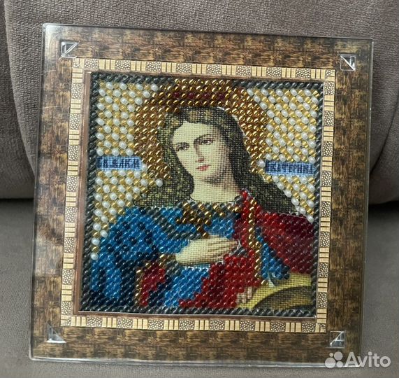 Икона Екатерина бисер