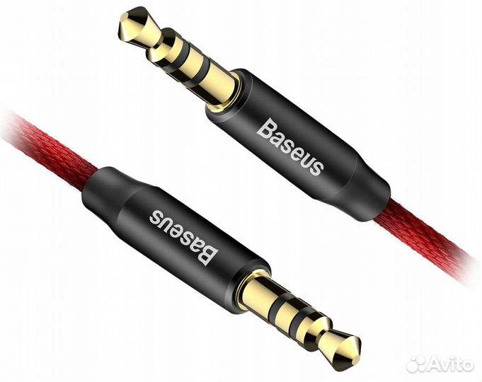 Кабель AUX 1.5м M30 Baseus красный