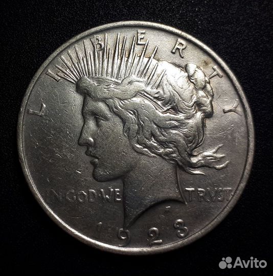 1 Доллар 1923 года. Мирный доллар. Свобода