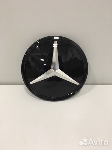 Звезда стеклянная Mercedes C-klass (W 205) черная