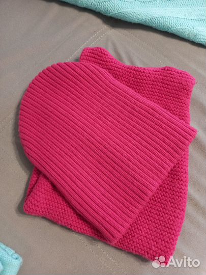 Два комплекта снуд+шапка