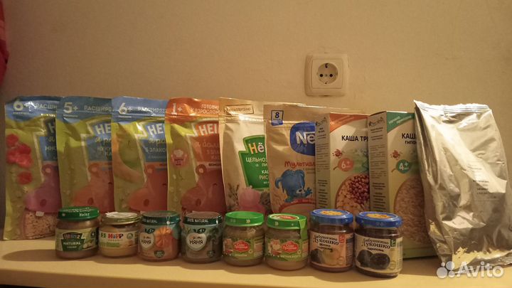 Каши, овощи, фрукты