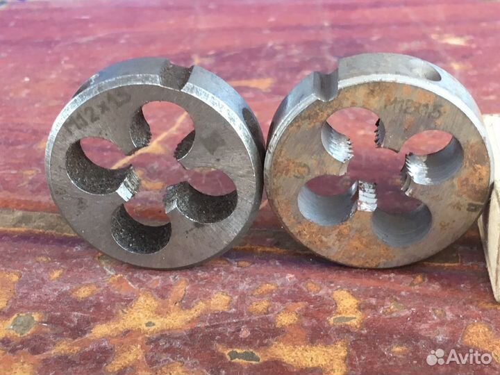 Плашки СССР М12 шаг резьбы 1,5